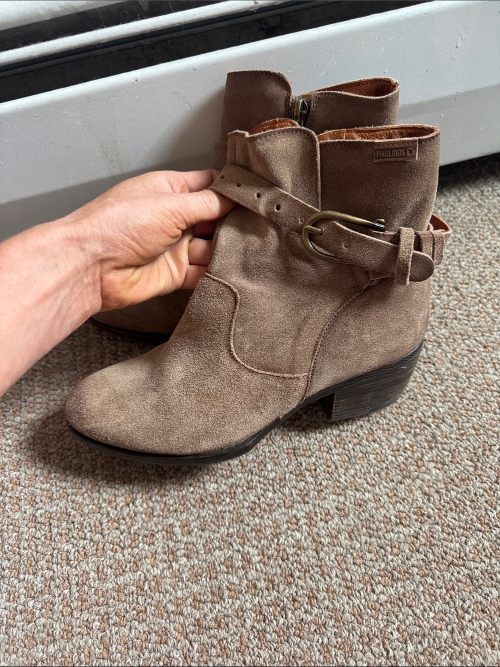 Pikolino ~ Baqueira ~Womans EU 39 US 7.5 Brown Leather Cowboy Boot~Ankle Boots - Picture 3 of 5